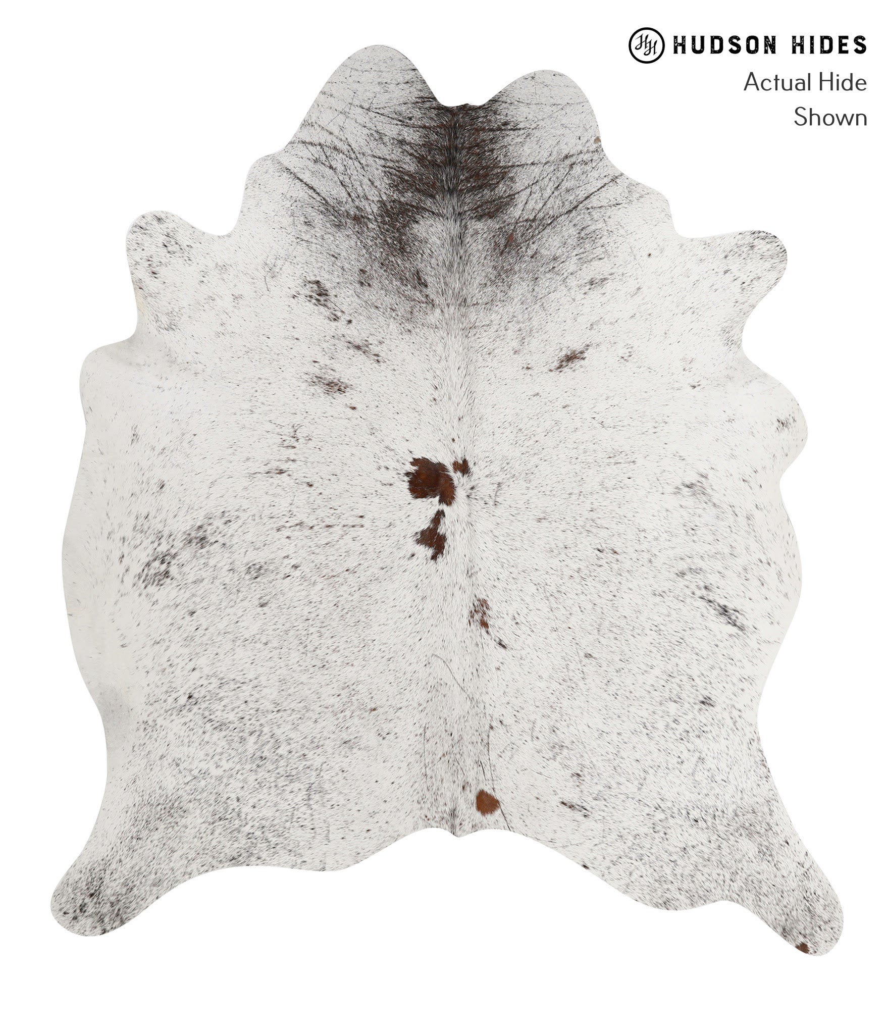 Salt and Pepper Brown Cowhide Rug #83115