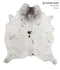 Salt and Pepper Brown X-Large Brazilian Cowhide Rug 6'10