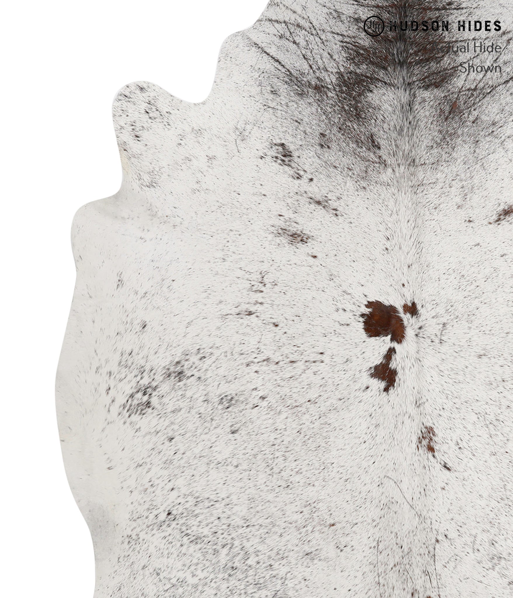 Salt and Pepper Brown Cowhide Rug #83115