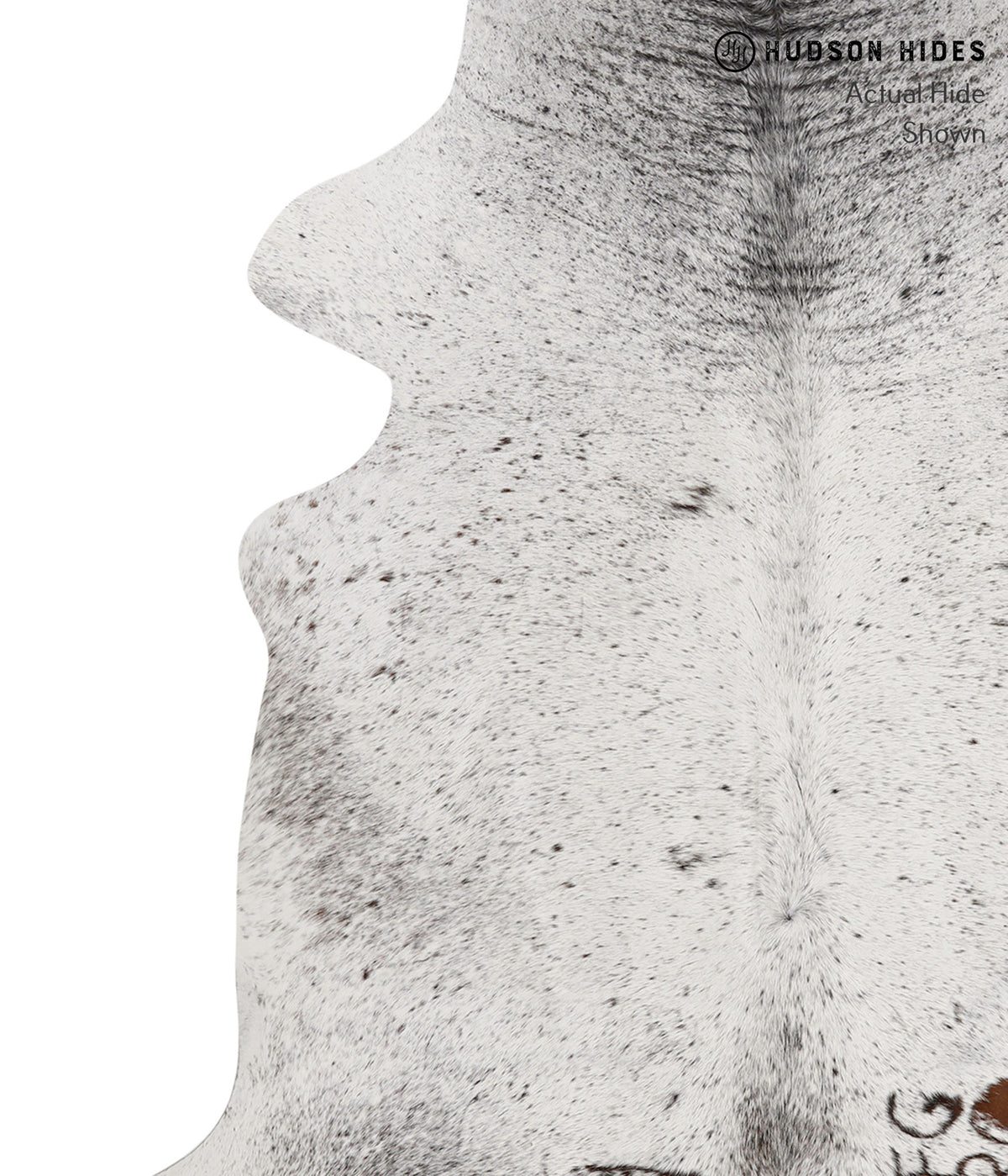 Salt and Pepper Brown Cowhide Rug #83116