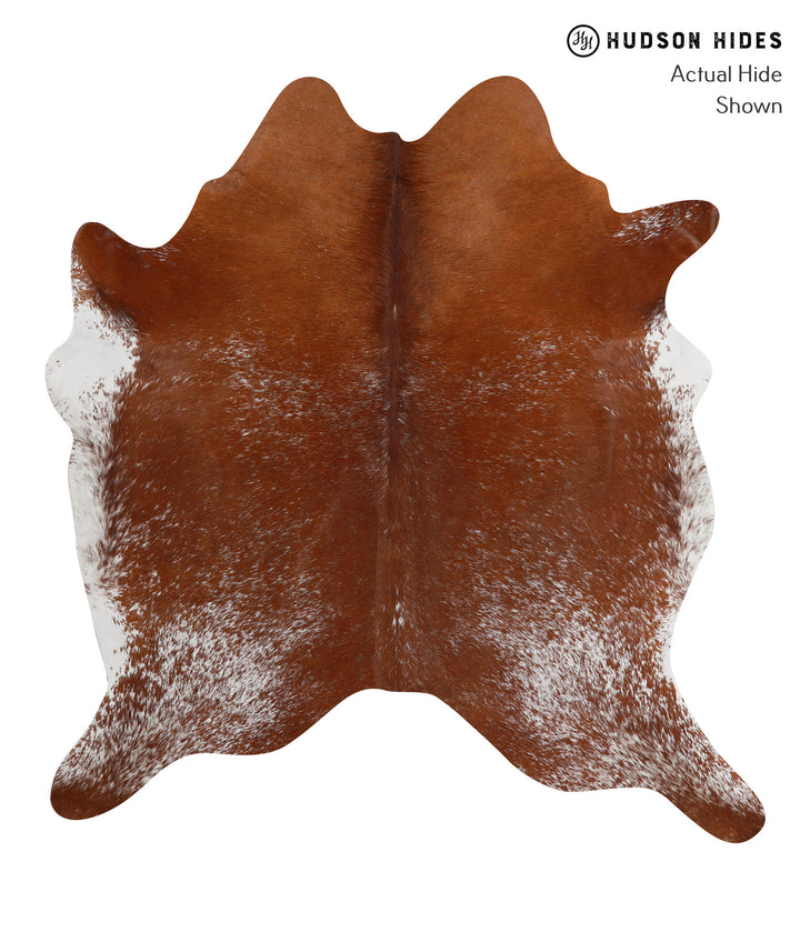 Salt and Pepper Brown X-Large Brazilian Cowhide Rug 6'9"H x 6'4"W #83117 by Hudson Hides