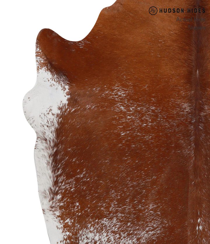 Salt and Pepper Brown X-Large Brazilian Cowhide Rug 6'9"H x 6'4"W #83117 by Hudson Hides