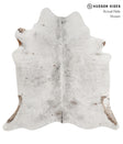 Salt and Pepper Brown X-Large Brazilian Cowhide Rug 6'8"H x 6'4"W #83120 by Hudson Hides