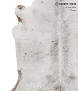 Salt and Pepper Brown X-Large Brazilian Cowhide Rug 6'8"H x 6'4"W #83120 by Hudson Hides