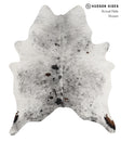 Salt and Pepper Black X-Large Brazilian Cowhide Rug 7'0"H x 5'10"W #83128 by Hudson Hides