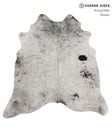 Salt and Pepper Black Large Brazilian Cowhide Rug 5'7"H x 5'8"W #83142 by Hudson Hides