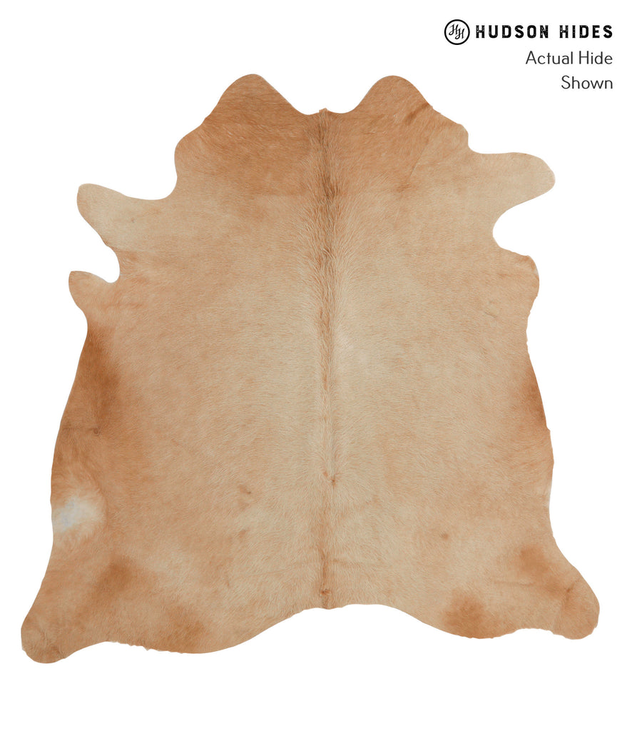 Beige X-Large Brazilian Cowhide Rug 6'5"H x 6'4"W #83147 by Hudson Hides