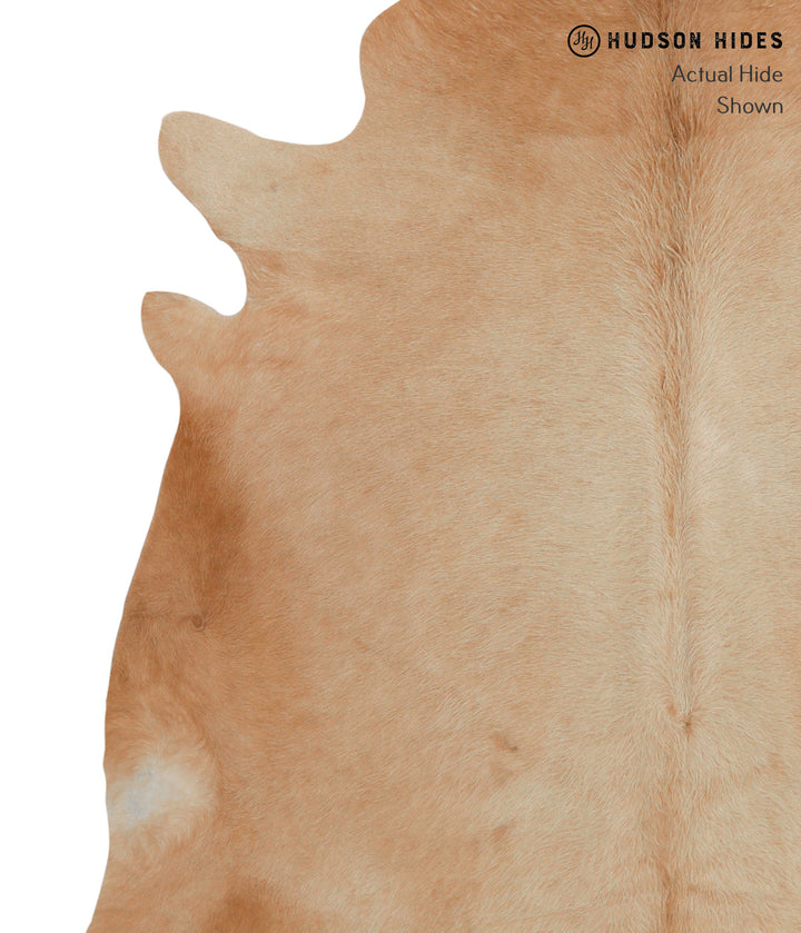 Beige X-Large Brazilian Cowhide Rug 6'5"H x 6'4"W #83147 by Hudson Hides