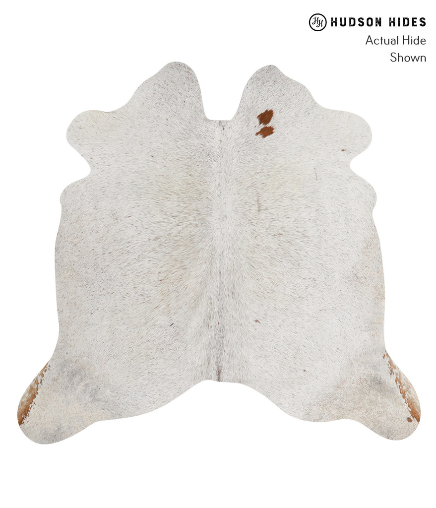Salt and Pepper Brown Large Brazilian Cowhide Rug 5'5"H x 5'9"W #83186 by Hudson Hides