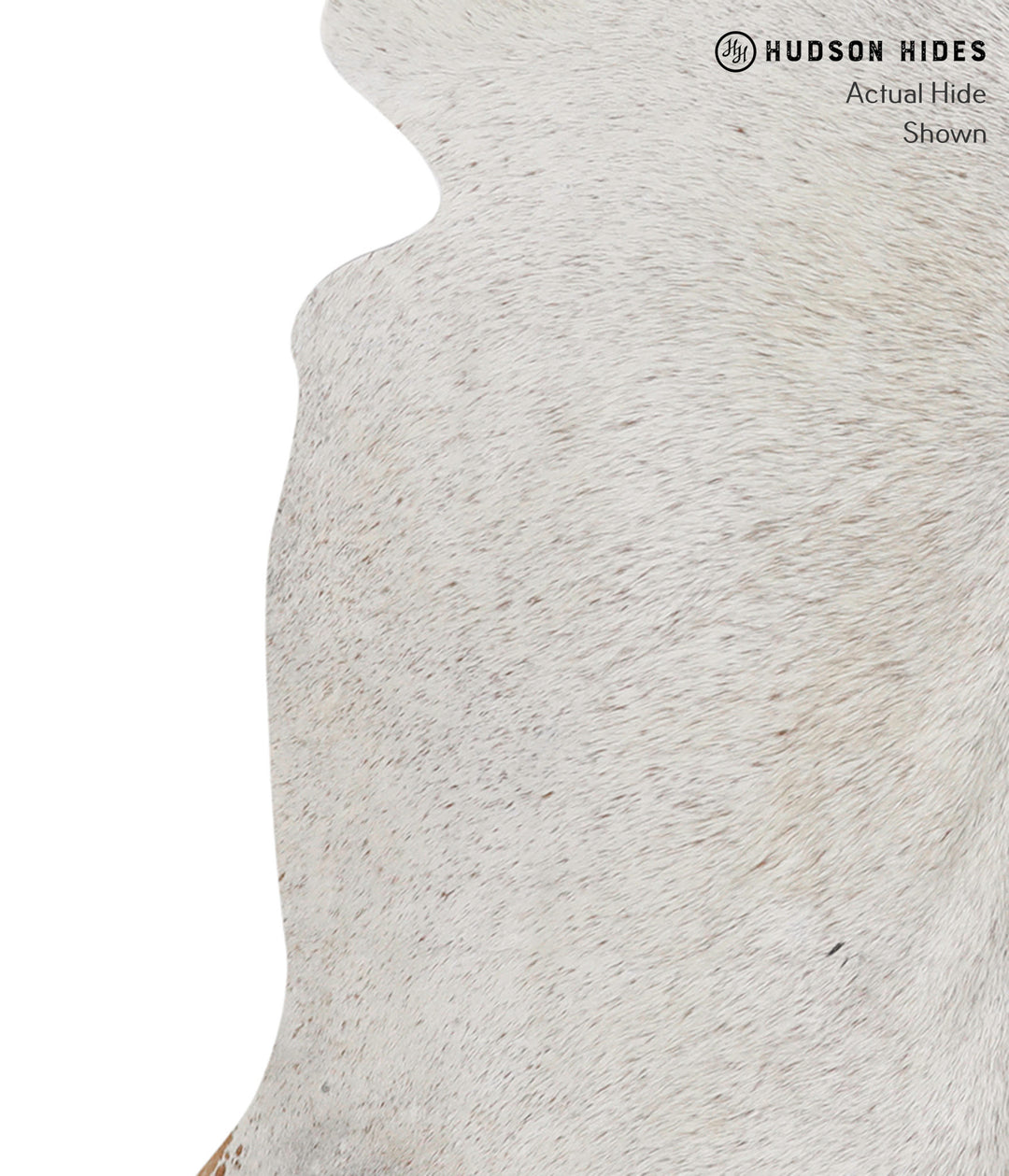 Salt and Pepper Brown Large Brazilian Cowhide Rug 5'5"H x 5'9"W #83186
