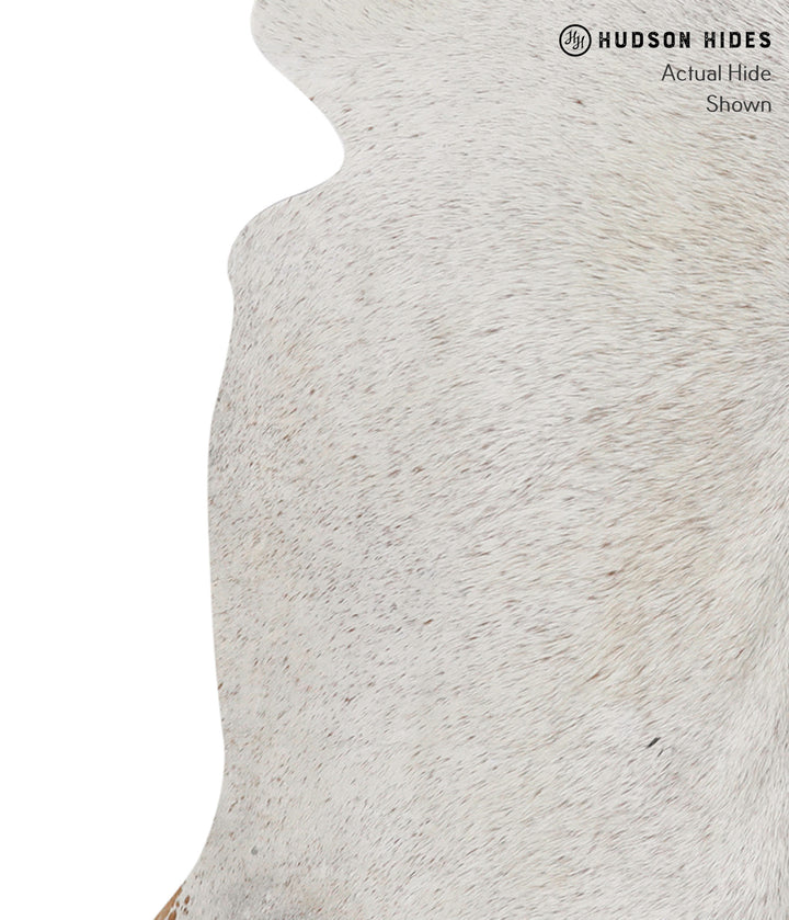 Salt and Pepper Brown Large Brazilian Cowhide Rug 5'5"H x 5'9"W #83186 by Hudson Hides