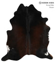 Chocolate X-Large Brazilian Cowhide Rug 6'8"H x 6'1"W #83209 by Hudson Hides