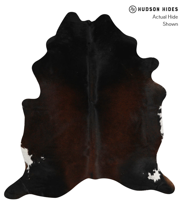 Chocolate X-Large Brazilian Cowhide Rug 6'8"H x 6'1"W #83209 by Hudson Hides