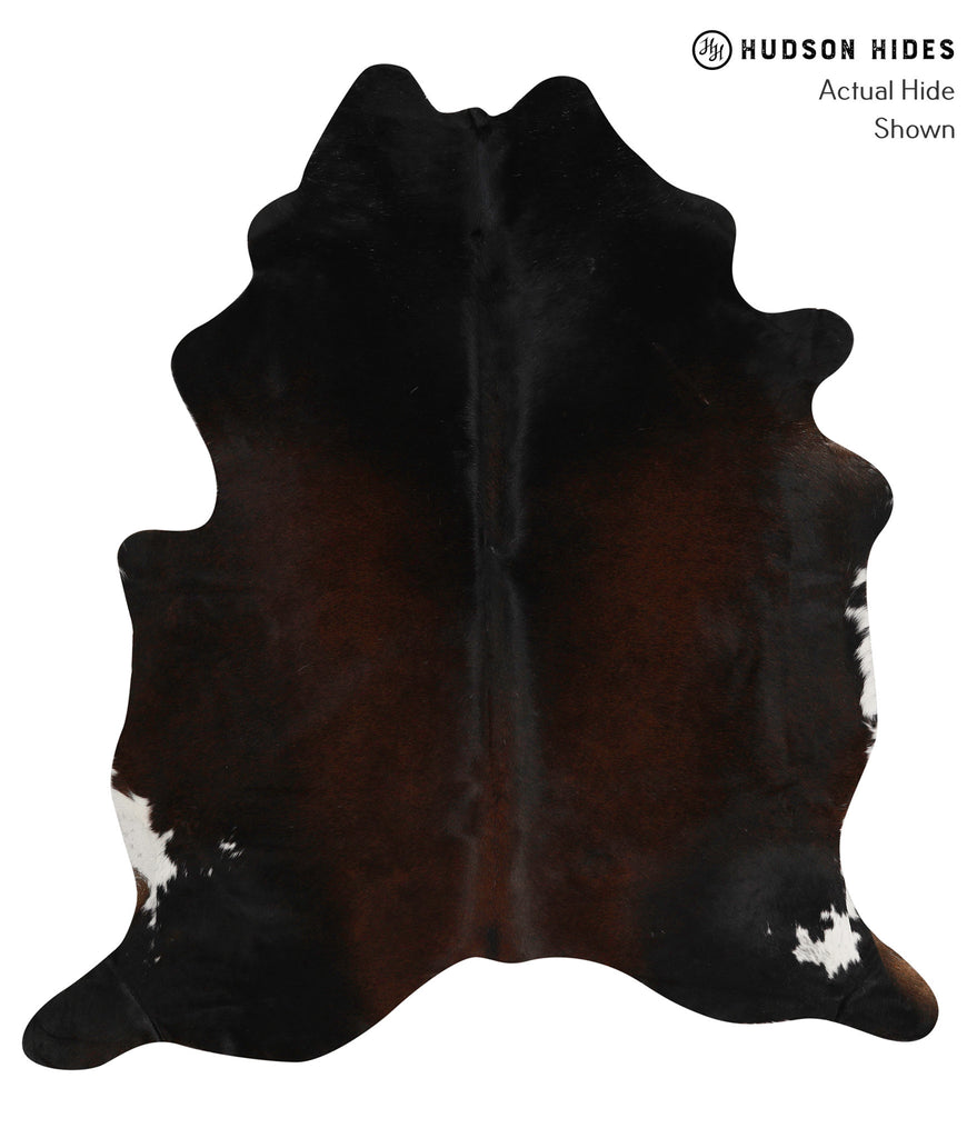 Chocolate X-Large Brazilian Cowhide Rug 6'8"H x 6'1"W #83209 by Hudson Hides