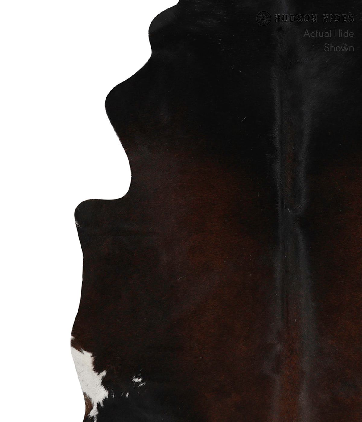 Chocolate X-Large Brazilian Cowhide Rug 6'8"H x 6'1"W #83209 by Hudson Hides