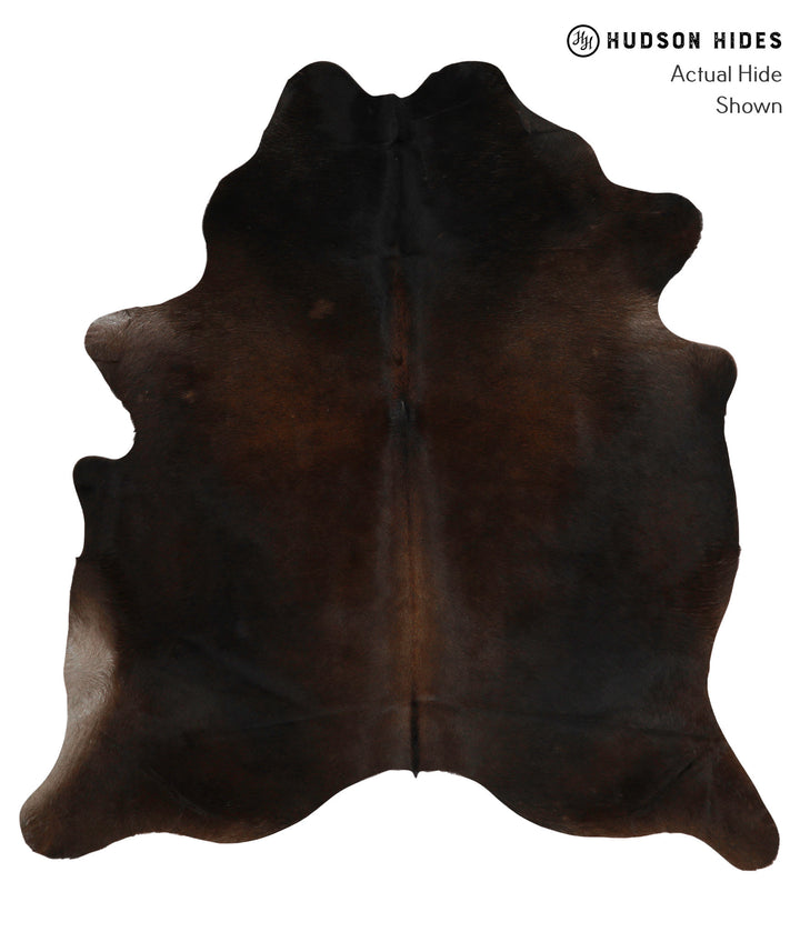 Chocolate X-Large Brazilian Cowhide Rug 6'8"H x 6'3"W #83212 by Hudson Hides