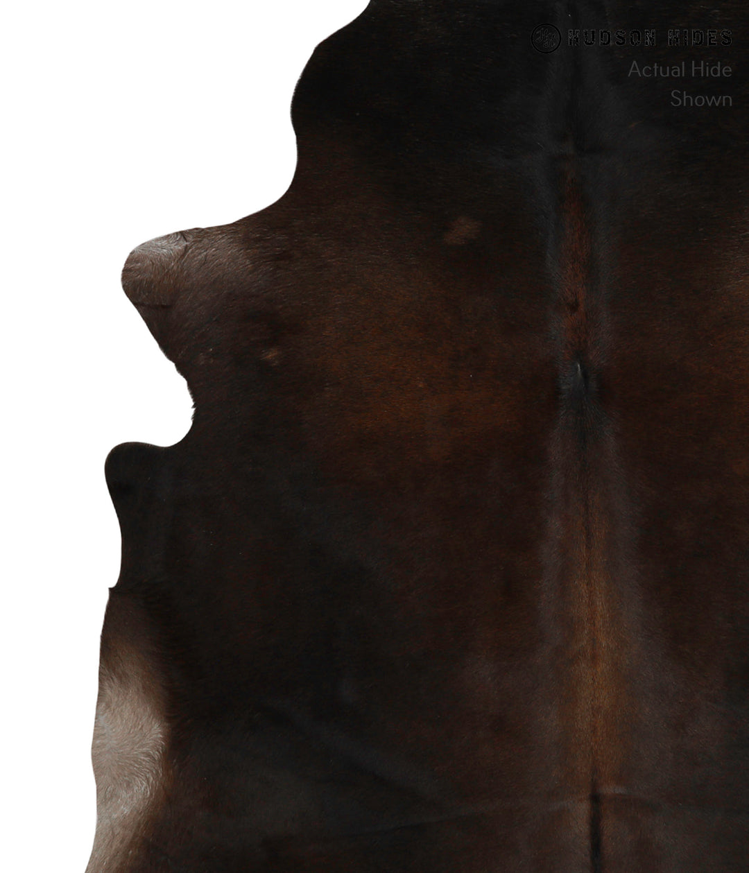 Chocolate X-Large Brazilian Cowhide Rug 6'8"H x 6'3"W #83212 by Hudson