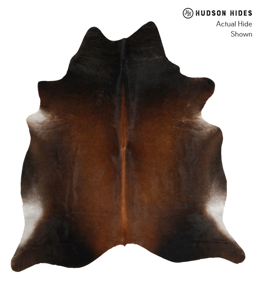 Chocolate X-Large Brazilian Cowhide Rug 6'6"H x 6'1"W #83226 by Hudson Hides