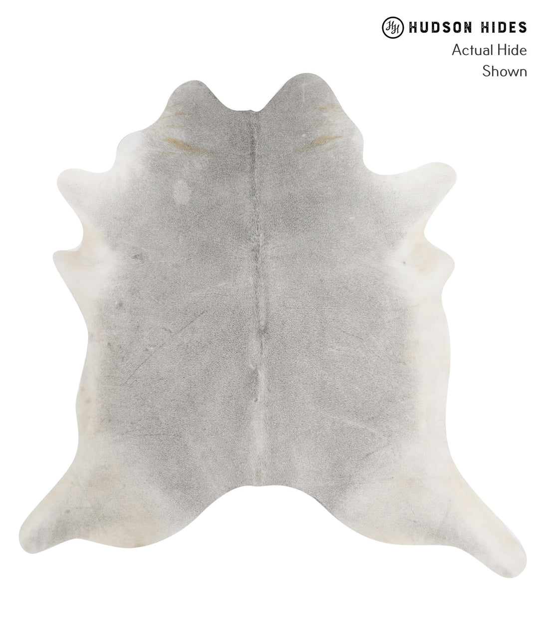 Medium Grey X-Large Brazilian Cowhide Rug 7'0"H x 7'0"W #83229 by Huds