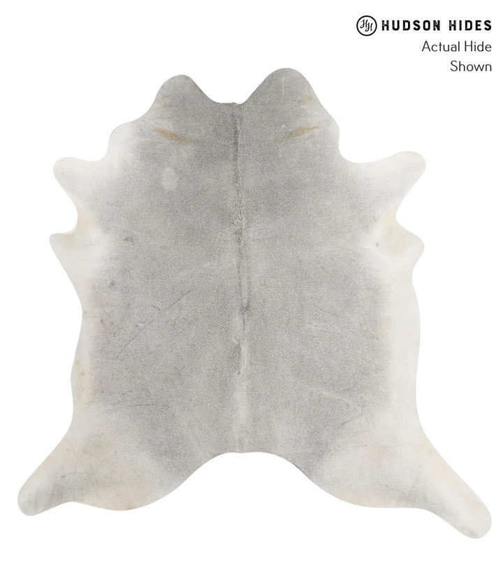 Medium Grey X-Large Brazilian Cowhide Rug 7'0"H x 7'0"W #83229 by Hudson Hides