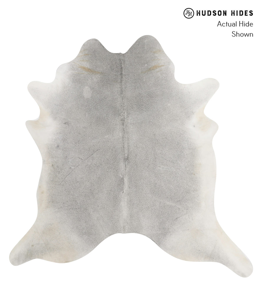 Medium Grey X-Large Brazilian Cowhide Rug 7'0"H x 7'0"W #83229 by Hudson Hides