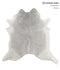 Medium Grey X-Large Brazilian Cowhide Rug 7'0