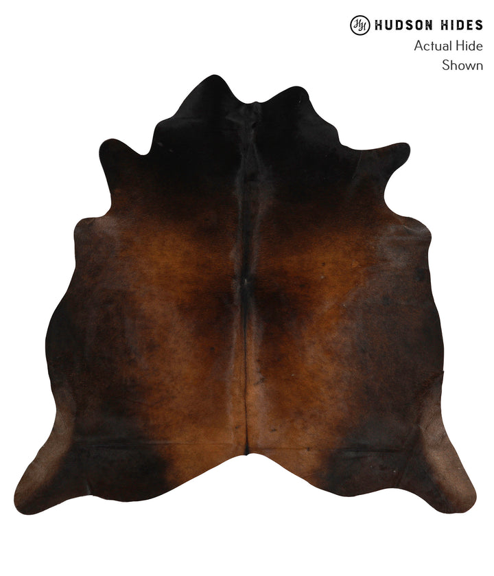 Chocolate Large Brazilian Cowhide Rug 5'11"H x 6'2"W #83251 by Hudson Hides