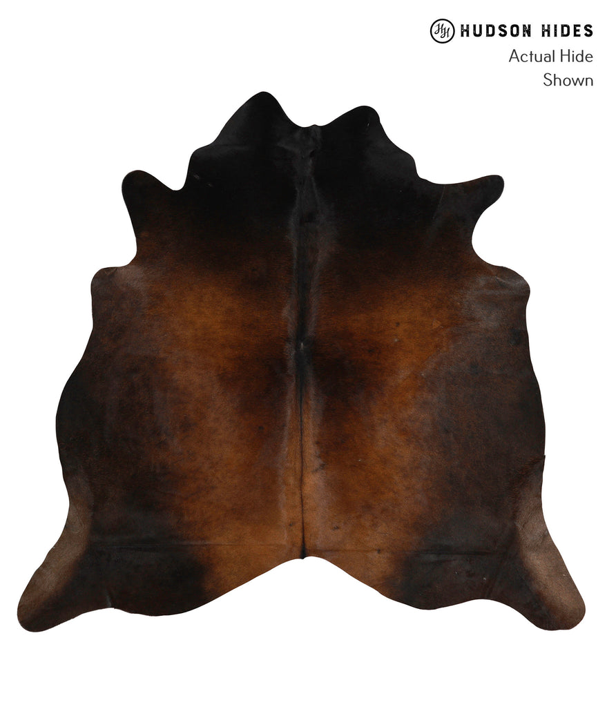 Chocolate Large Brazilian Cowhide Rug 5'11"H x 6'2"W #83251 by Hudson Hides