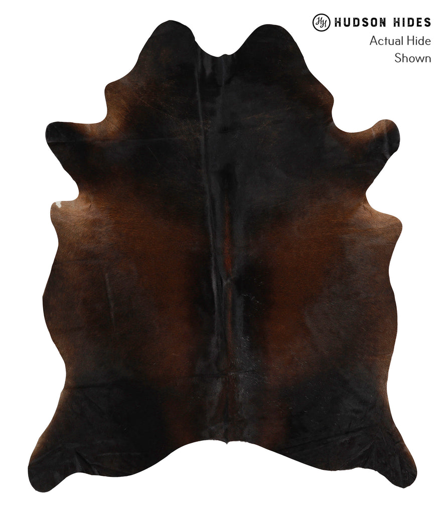 Chocolate X-Large Brazilian Cowhide Rug 7'8"H x 6'3"W #83278 by Hudson Hides