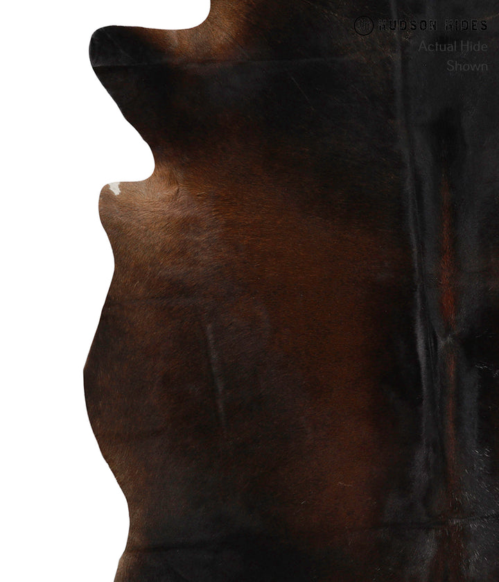 Chocolate X-Large Brazilian Cowhide Rug 7'8"H x 6'3"W #83278 by Hudson Hides