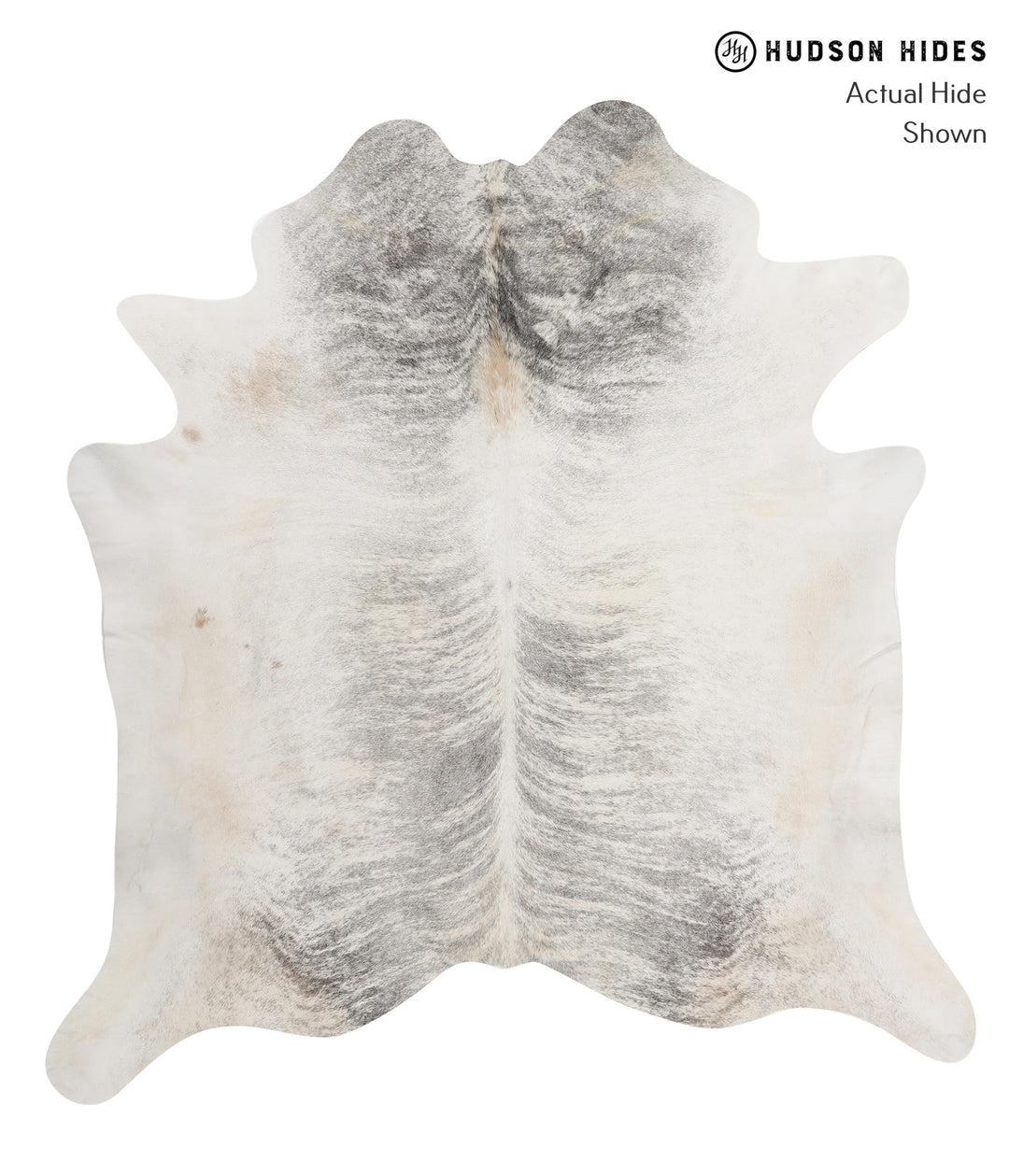 Grey Brindle XX-Large Brazilian Cowhide Rug 7'5"H x 6'11"W #83281 by H