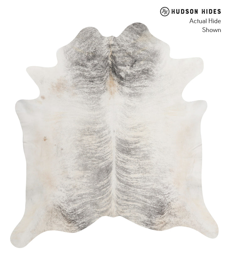 Grey Brindle XX-Large Brazilian Cowhide Rug 7'5"H x 6'11"W #83281 by Hudson Hides