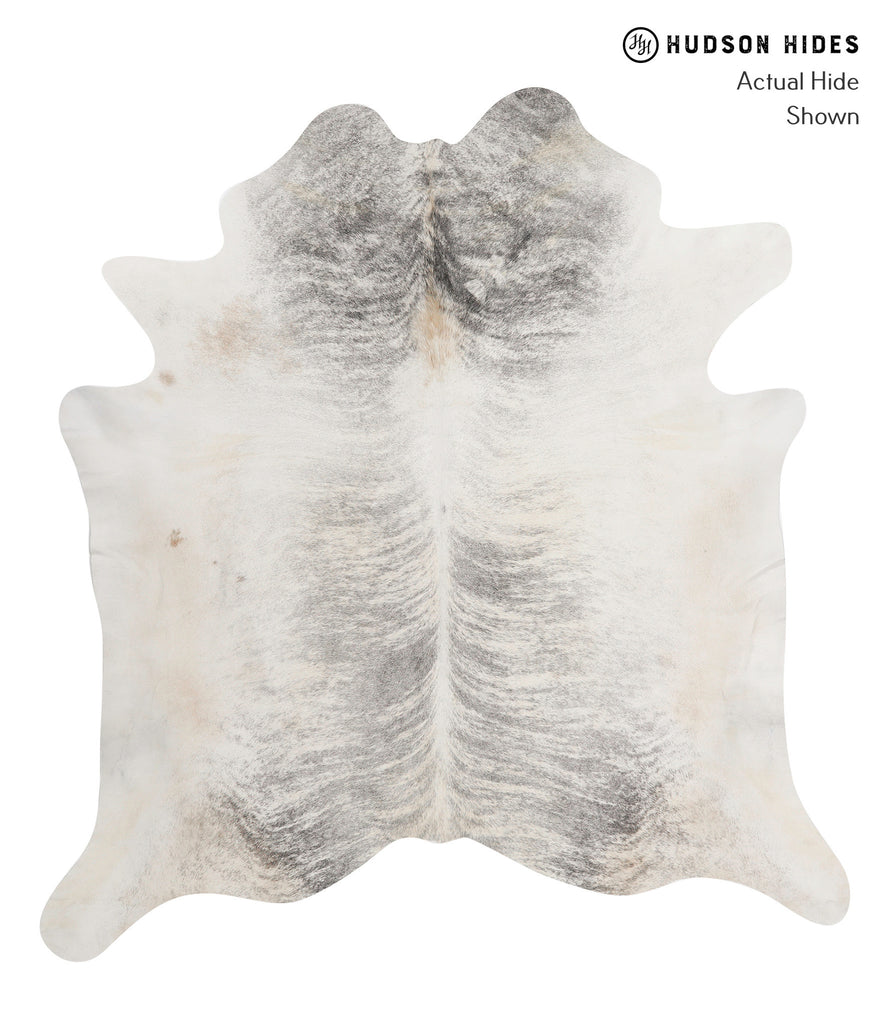 Grey Brindle XX-Large Brazilian Cowhide Rug 7'5"H x 6'11"W #83281 by Hudson Hides