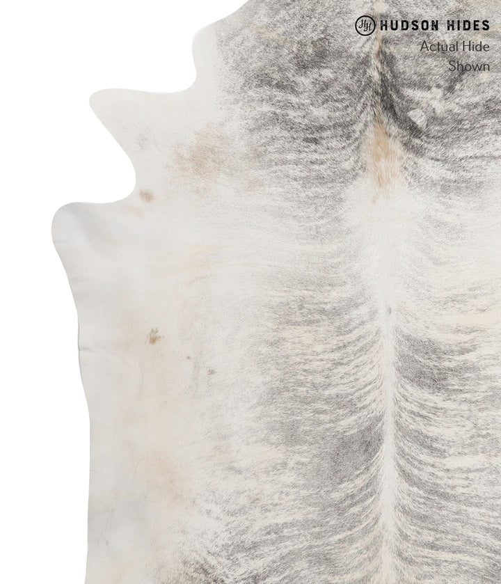 Grey Brindle XX-Large Brazilian Cowhide Rug 7'5"H x 6'11"W #83281 by Hudson Hides