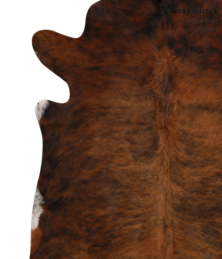 Dark Brindle X-Large Brazilian Cowhide Rug 7'3"H x 6'7"W #83303 by Hudson Hides