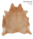 Beige X-Large Brazilian Cowhide Rug 6'7"H x 6'3"W #83306 by Hudson Hides