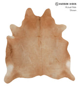 Beige X-Large Brazilian Cowhide Rug 6'7"H x 6'3"W #83306 by Hudson Hides