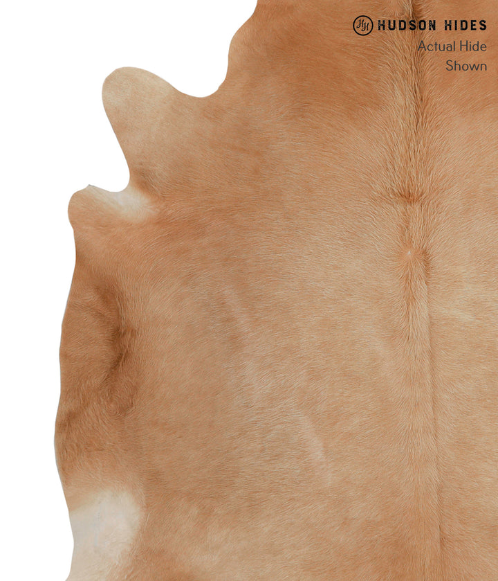 Beige X-Large Brazilian Cowhide Rug 6'7"H x 6'3"W #83306 by Hudson Hides