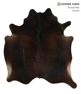 Chocolate X-Large Brazilian Cowhide Rug 6'10"H x 6'2"W #83318 by Hudson Hides