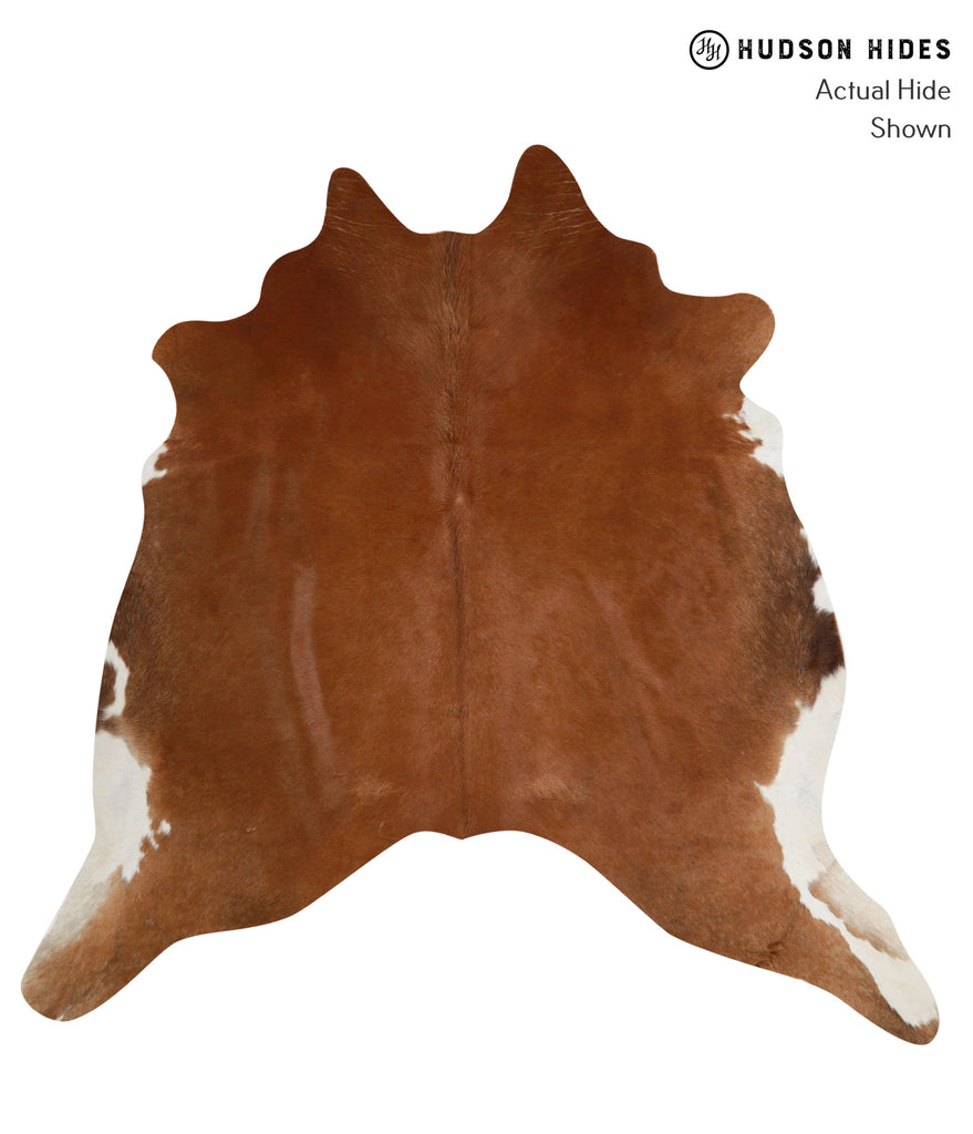Solid Brown XX-Large Brazilian Cowhide Rug 7'2"H x 7'4"W #83326 by Hudson Hides