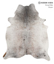 Salt and Pepper Brown X-Large Brazilian Cowhide Rug 7'1"H x 5'11"W #83379 by Hudson Hides