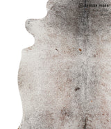 Salt and Pepper Brown X-Large Brazilian Cowhide Rug 7'1"H x 5'11"W #83379 by Hudson Hides