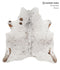 Salt and Pepper Brown X-Large Brazilian Cowhide Rug 6'5