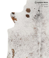 Salt and Pepper Brown X-Large Brazilian Cowhide Rug 6'5"H x 6'2"W #83383 by Hudson Hides