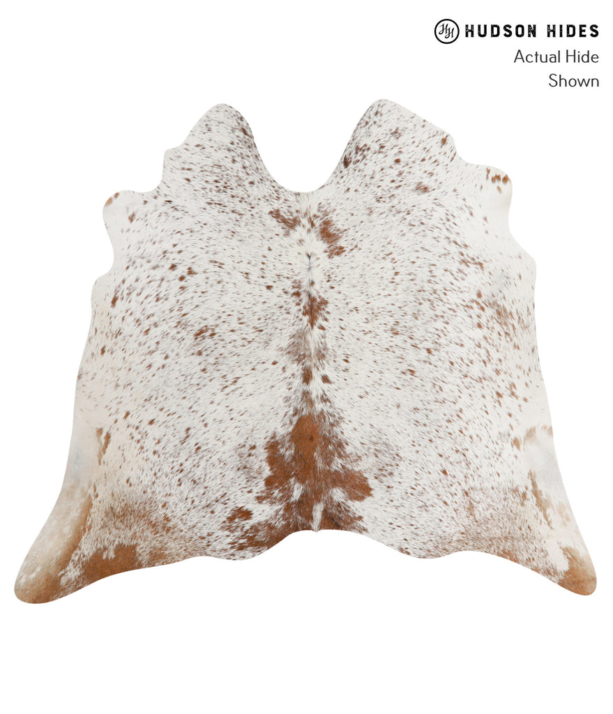Salt and Pepper Brown Large Brazilian Cowhide Rug 5'7"H x 6'6"W #83398 by Hudson Hides