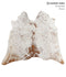 Salt and Pepper Brown Large Brazilian Cowhide Rug 5'7