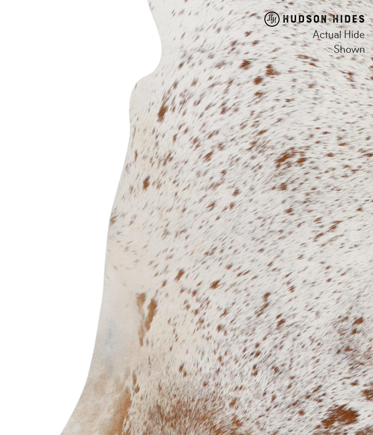 Salt and Pepper Brown Large Brazilian Cowhide Rug 5'7"H x 6'6"W #83398 by Hudson Hides