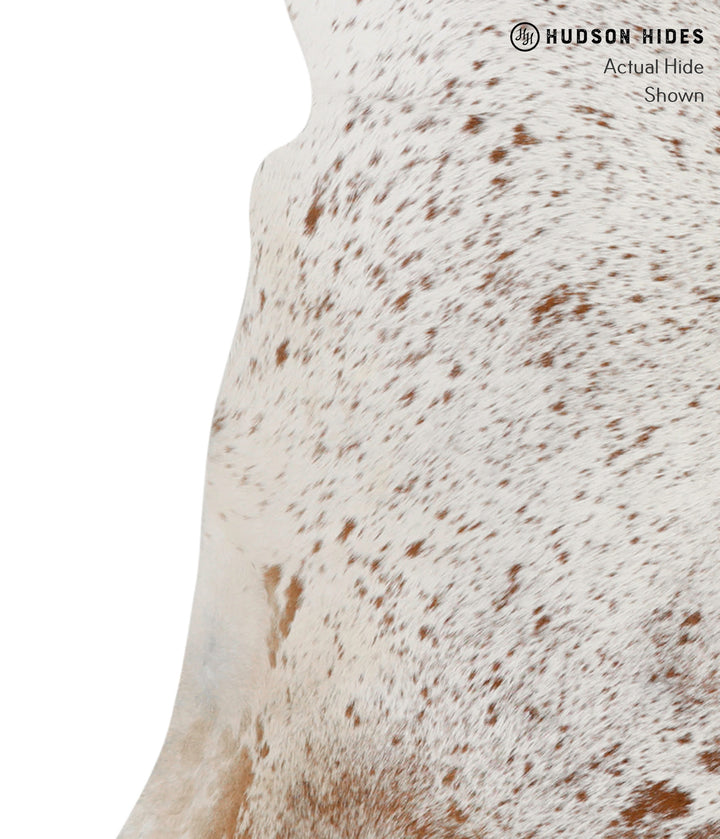 Salt and Pepper Brown Large Brazilian Cowhide Rug 5'7"H x 6'6"W #83398 by Hudson Hides