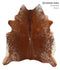 Salt and Pepper Brown Large Brazilian Cowhide Rug 6'9