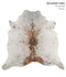 Salt and Pepper Brown X-Large Brazilian Cowhide Rug 6'3